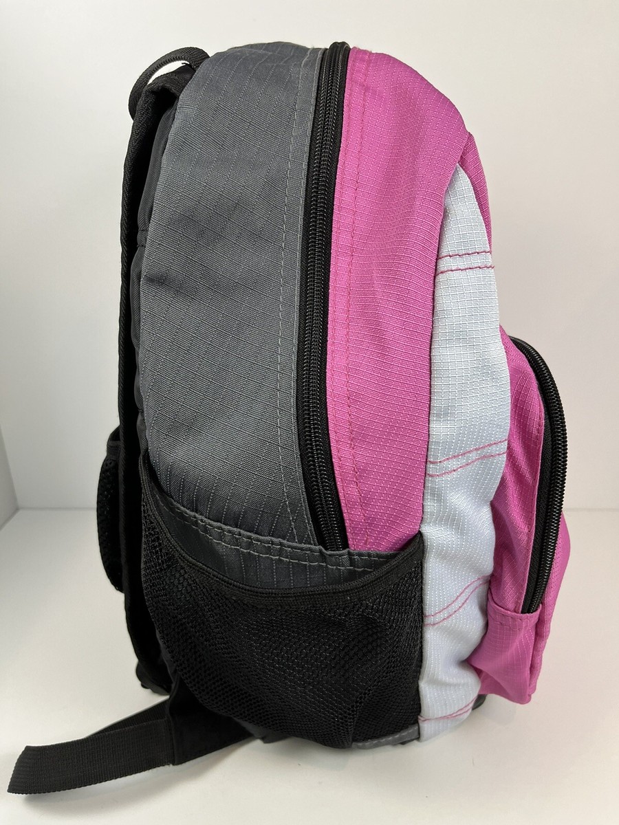 High Sierra Black Gray Pink & White Girls Backpack Book Bag  display picture 3