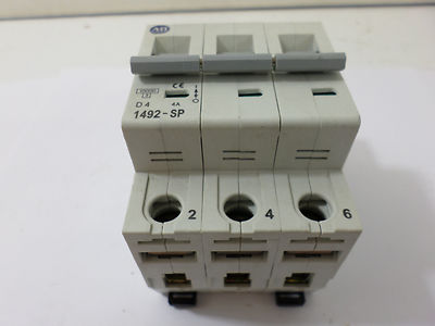 Allen Bradley 1492-SP3D040 Circuit Breaker 4 AMP Ser C 415VAC
