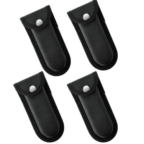 USA Hard Boxed Reinforced Nylon Belt Sheath for 5" Folding Knife Black Set of 2 - 第 20/21 張圖片