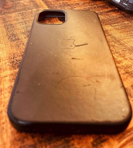 For iPhone 12/ 12 Pro 6.1 Official Apple Leather Phone Case with MagSafe