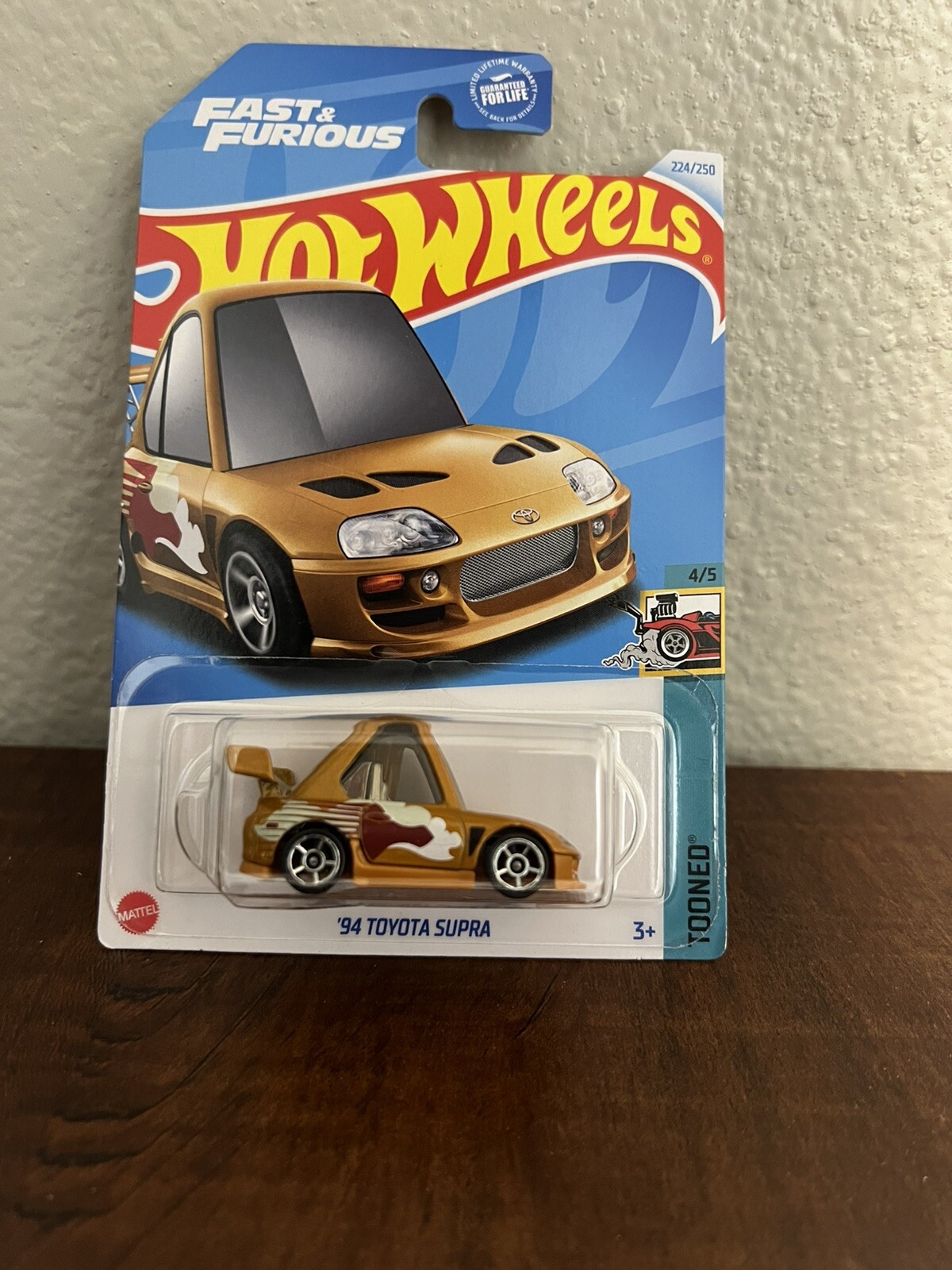 HOT WHEELS '94 TOYOTA SUPRA TOONED SERIES 224/250 4/5 FAST & FURIOUS