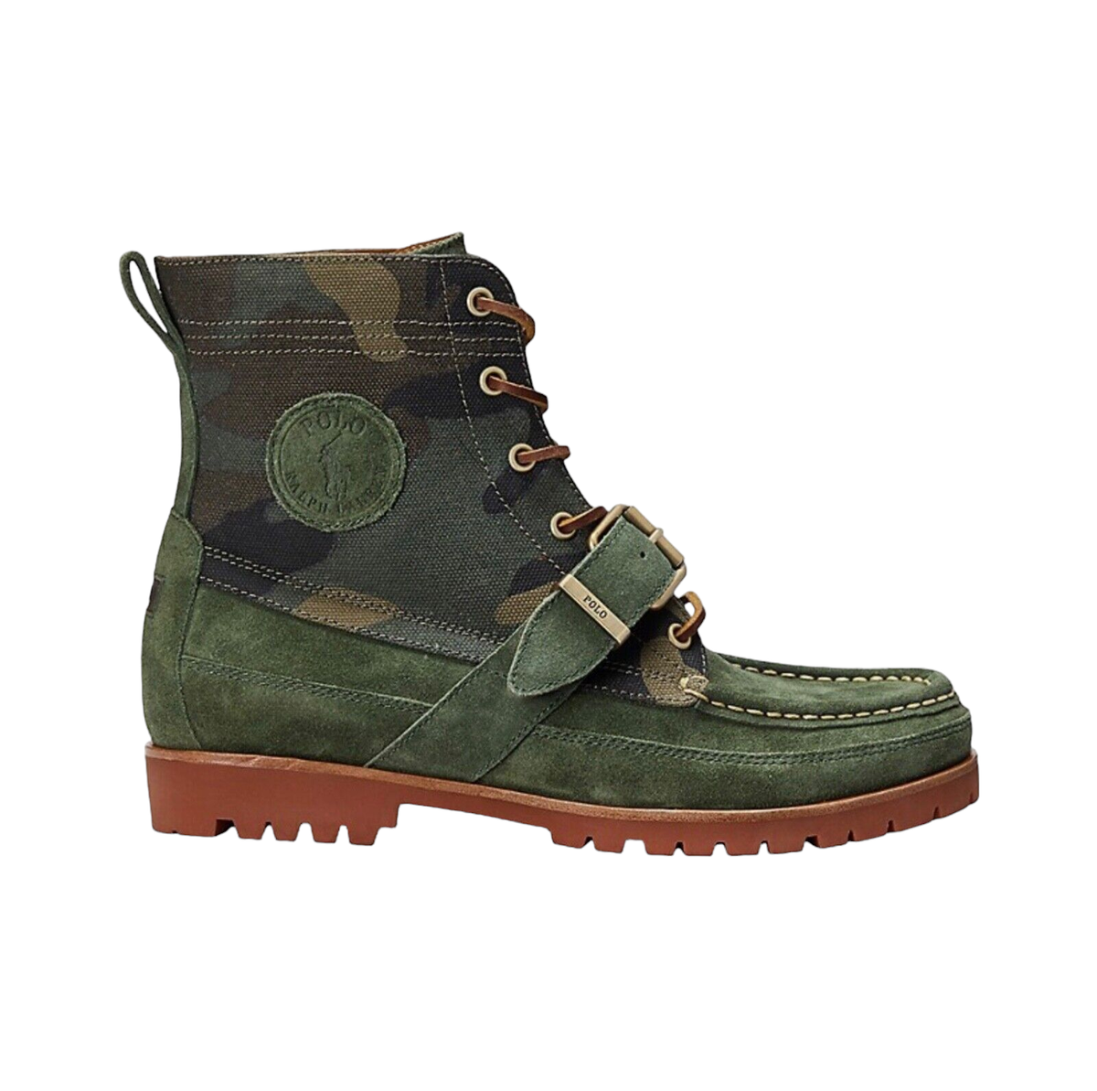 Polo Ralph Lauren Polo Country Green Suede & Canvas Ranger Polo Ralph Lauren Polo Country Green Suede & Canvas Ranger
