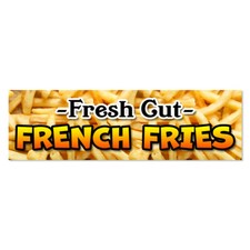 Fresh Cut French Fries Vinyl Banner with Optional Sizes Made in the USA 