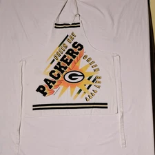 Green Bay Packers Vtg 1997 NFLP Apron Approx. 27" Wide x 29" Tall - Imperfect