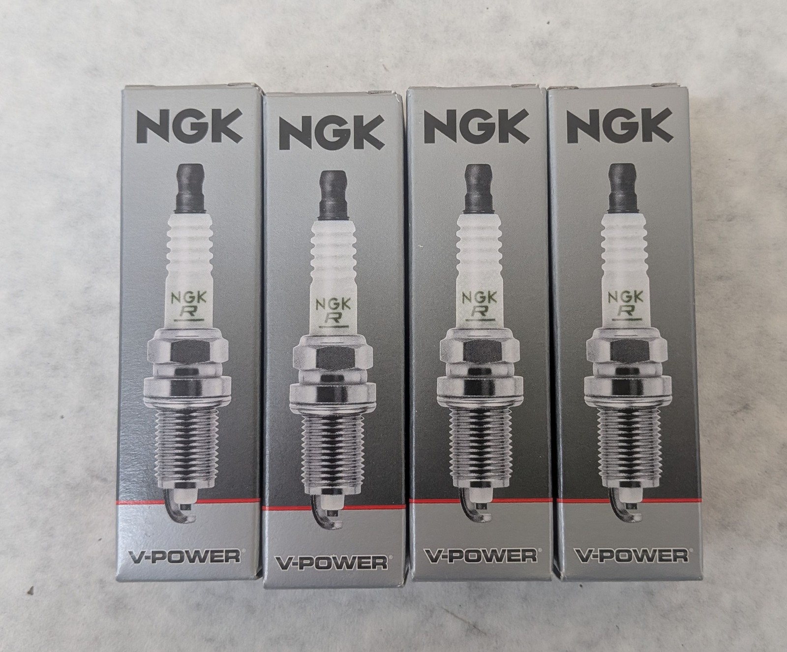 Pack of 4 NGK ZFR6F-11G 6987 V-Power Resistor Type Spark Plugs