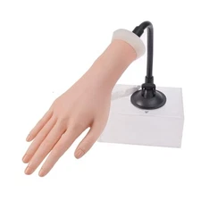 Right Practice Hand for Acrylic Nails With Holder, Mannequin Right Hand+Holder