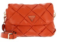 Guess Zaina Flap Shoulder Bag Schultertasche Tasche Orange Orange Neu