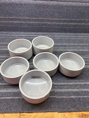 6 NEW SCEPTER IPEX 4''  CAP55 , PVC SLIP / SOLVENT WELD DOMED END CAPS (P1)
