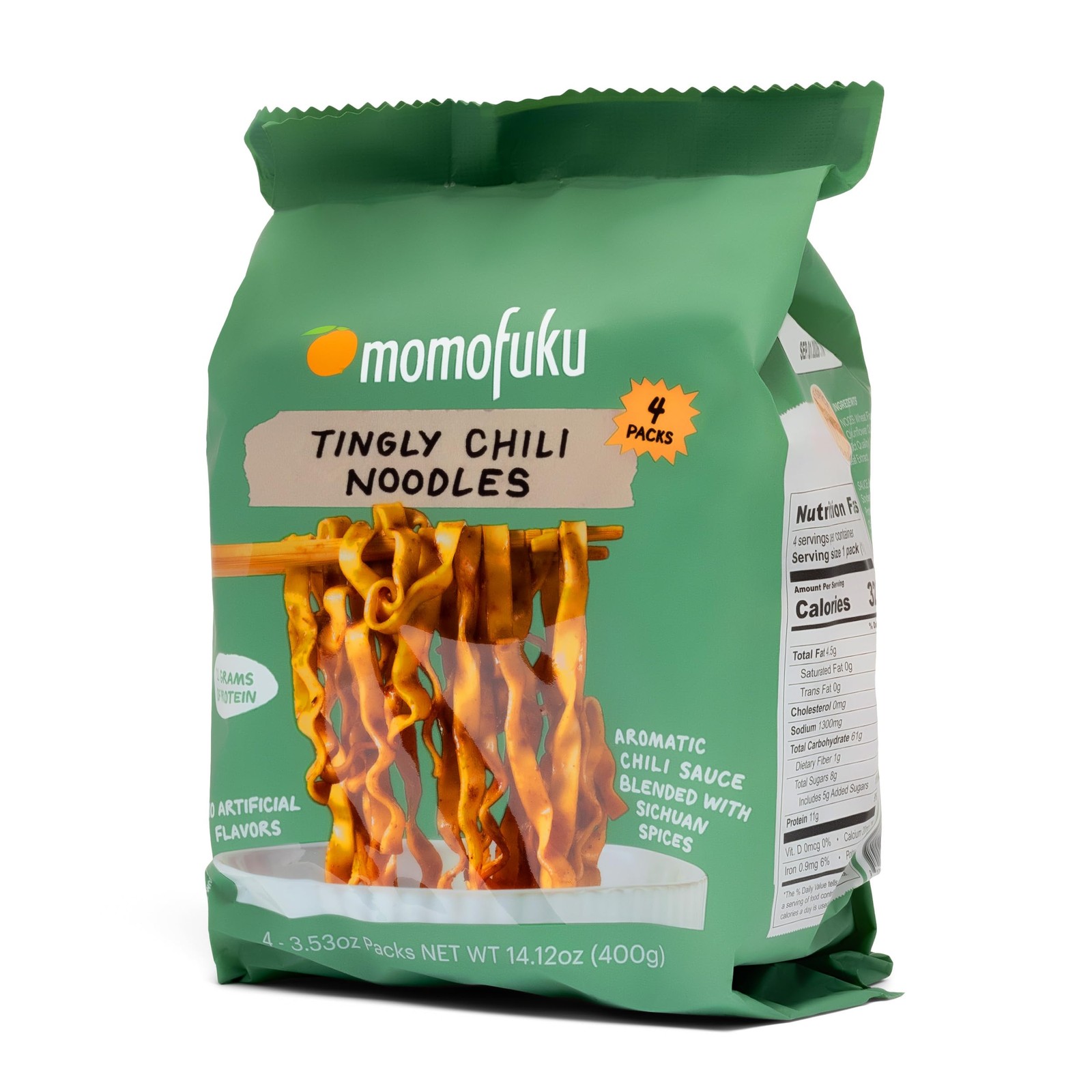 Momofuku Tingly Chili Ramen Noodles by David Chang, 4 3.53 Count (Pack of 4)