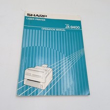 Sharp JX-9400 Laser Printer Operation Manual User Guide Original Vintage 1993 thumbnail