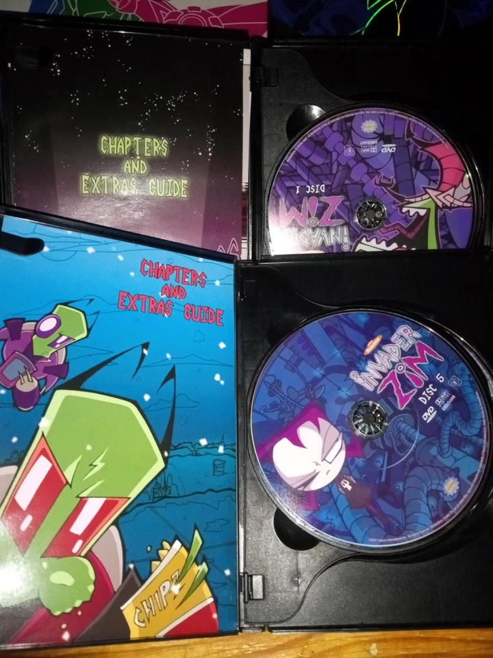 Paramount Invader Zim Vol. 1 & 3 Dvd Sets W/ Inserts - Image 3 of 3