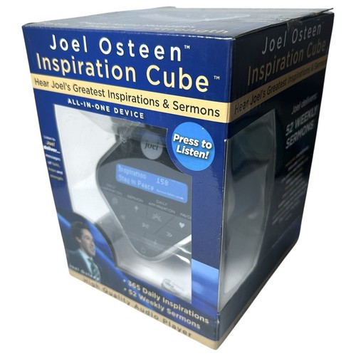 Joel Osteen Audio Cube Daily Inspirations, Affirmations, Faith, Hope, Strength