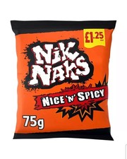 Nik Naks Nice 'N' Spicy Flavour Snacks  20 x 75g - Full Box With FREE SHIPPING