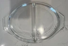 Vtg Pyrex Divided Clear Glass Lid 945-C 33 NO FLAWS