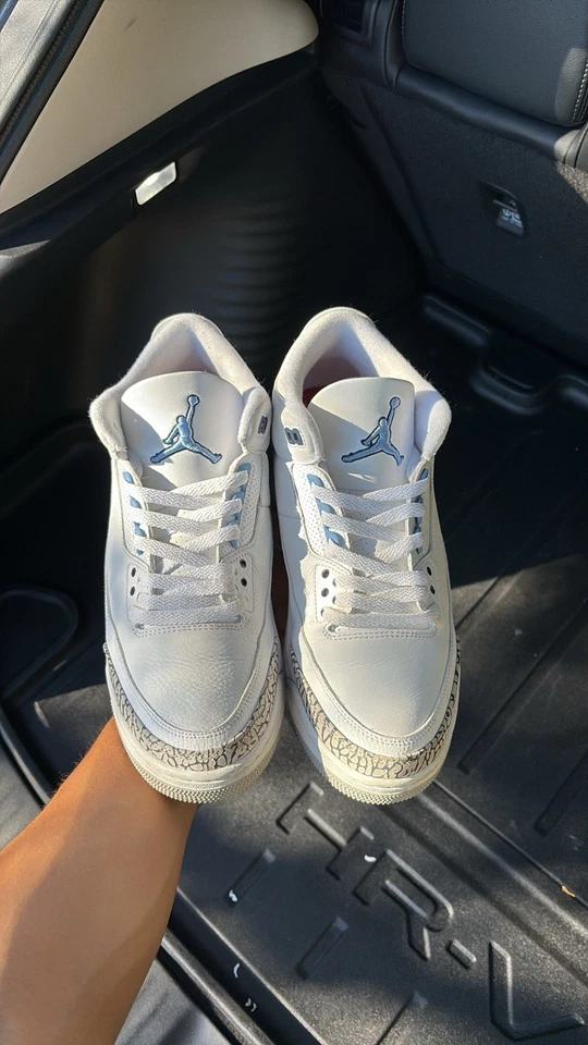 Nike Air Jordan 3 ретро средний UNC CT8532-104 размер 10,5 - Изображение 4 из 4