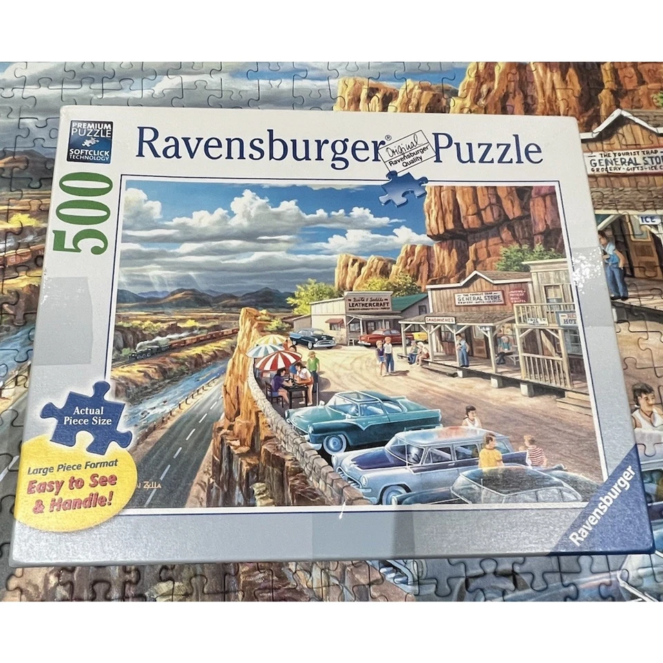 Ravensburger Scenic Overlook 500 Large Piece Format Puzzle Complete Adults Kids - Image 4 of 4