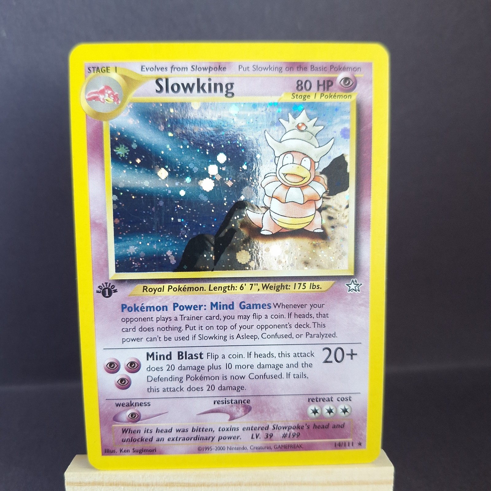 1st Edition Slowking - Neo Genesis - Holo - #14/111 - Vintage Pokémon Card NM