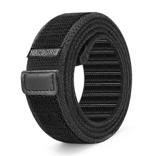 MACBORO Nickel Free Non Metal Tsa Approved Size 48 Fits Waist 39-45  , Black