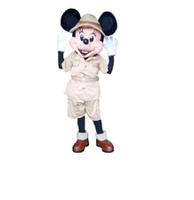 Safari Minnie Mouse Mascot Costume Adult Halloween Party Cosplay Dress Mascot