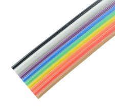 2 Metres 10-Way Coloured Ribbon Cable 28AWG