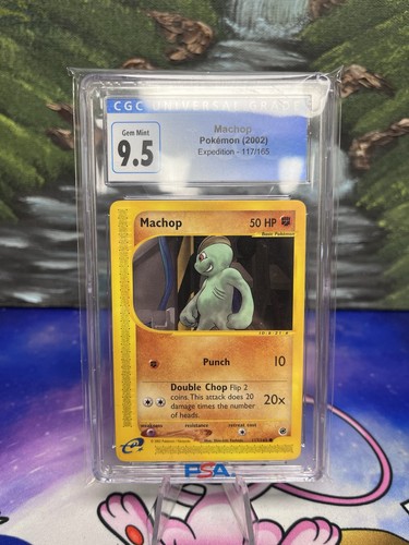 Machop graded CGC 9.5 for sale on eBay