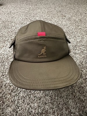 This is a Kangol Easy Carry 5 Panel Baseball Cap Surplus Green. K5405