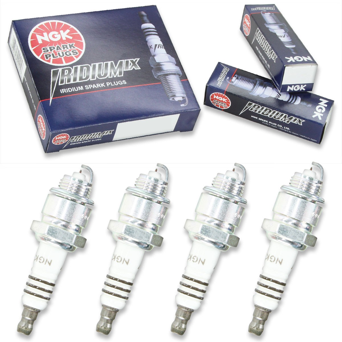 4 pc NGK 7355 XR5IX Iridium IX Spark Plugs for XS85DP XS85 J14YC J13Y B44S ip