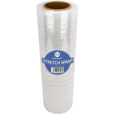 18 Inch Stretch Wrap - 1200 Feet  60 Gauge, 1 Roll Clear Plastic -adhering S...