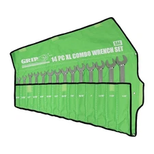 Grip On Tools 14 Piece Standard SAE X-Long Combo Wrench Set - 89238