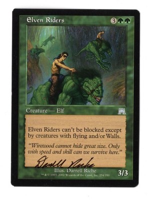 MTG Elven Riders - Onslaught - signiert von Darrell Richie