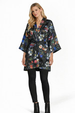 Womens Ladies Silk Kimono Jacket Size UK S / M UK 10 - 12 50% Silk 50% Viscose