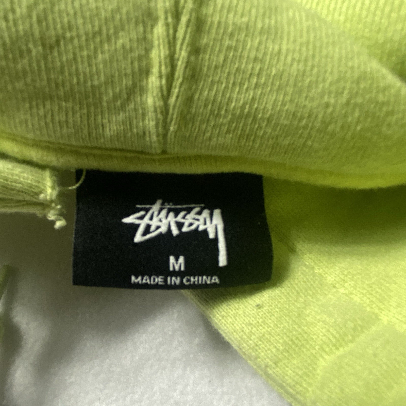 Y2K STUSSY Basic Logo Cropped Key-lime Colored  H… - image 8