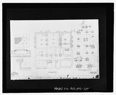 #ad 115. Extension U.S. P.O. amp; Court House Portland Oregon Drawing No. 2 $12.99