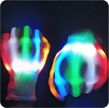 Toys for Ages 8-13 LED Gloves Colorful Medium Size: 7-12 Years