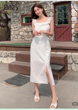 womens dress size medium White