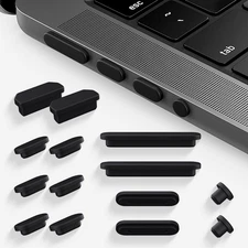 14 Pcs Anti Dust Plug Cover Accessories for 2025-2021 MacBook Pro 14" 16" M5 M4