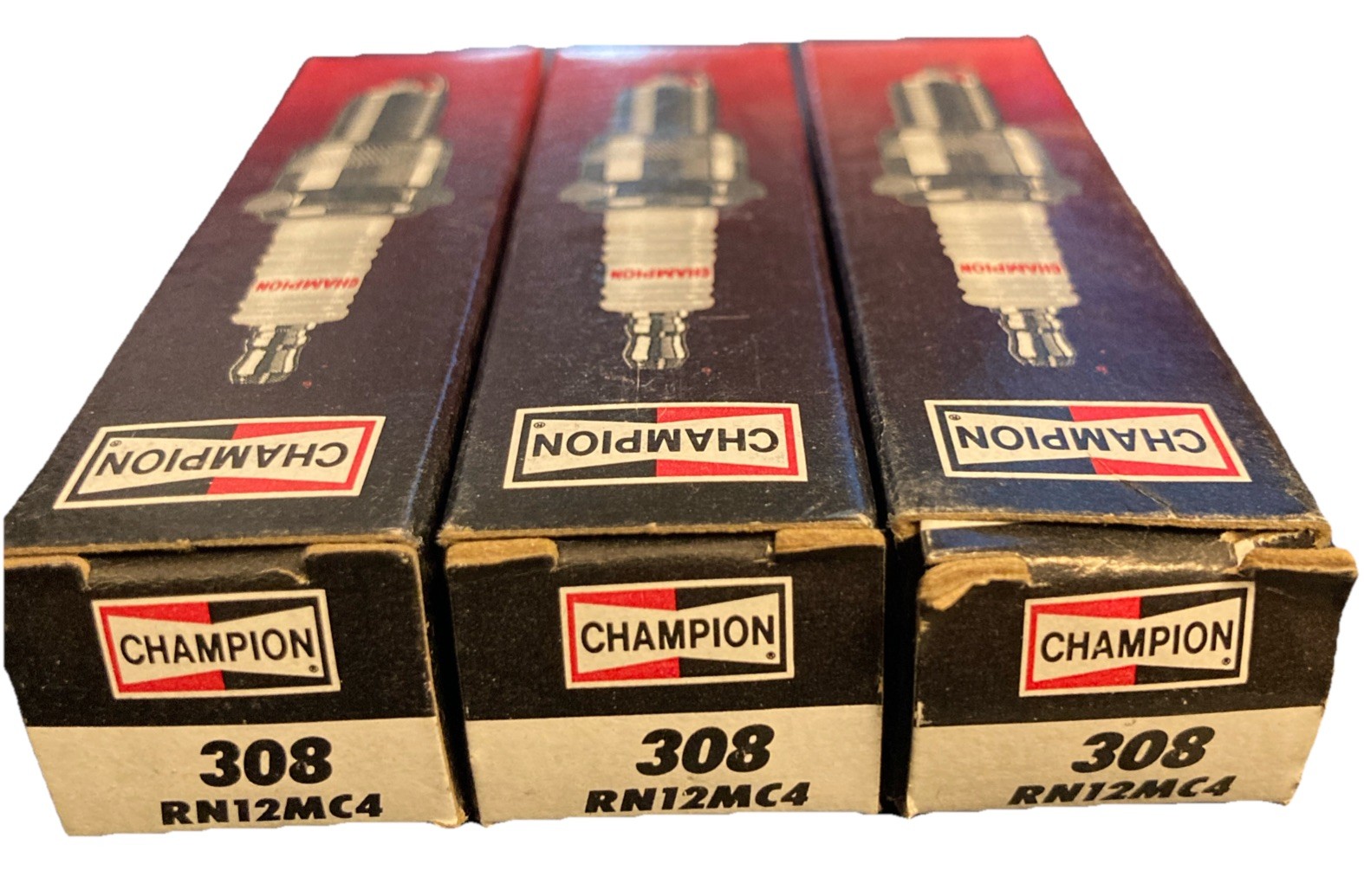 3 Pack of Spark Plug-Copper Plus Champion Spark Plug RN12MC4 308 Brand New