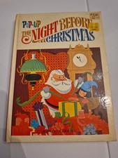 Vintage The Night Before Christmas Pop-Up Book Clement C Moore Random House VG