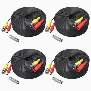 ANNKE (4) 150 Feet Video Power Cable for Security Camera System, All-in-One B...