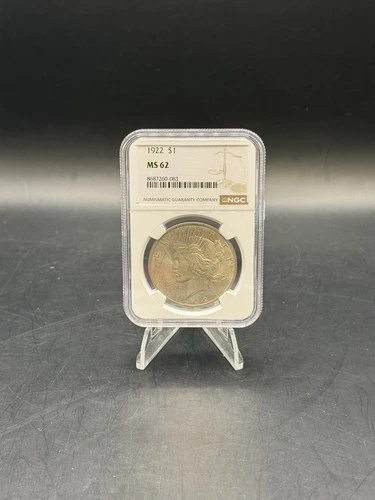 1922 NGC MS62 Peace Silver Dollar $1 US Mint Coin 1922 MS-62