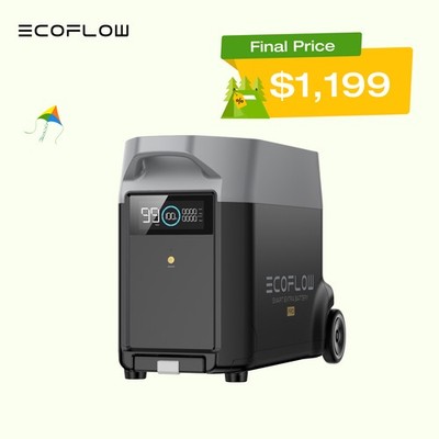 EcoFlow DELTA Pro Generato Extra Battery 3600Wh for Home Backup, Camping, LFP