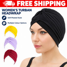 Women's Turban Hat Chemo Cap Hair Loss Head Wrap Elastic Beanie Headscarf Ramada