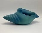 Vintage Van Briggle Colorado Springs Turquoise Sea Shell 13 Vase Ceramic Pottery