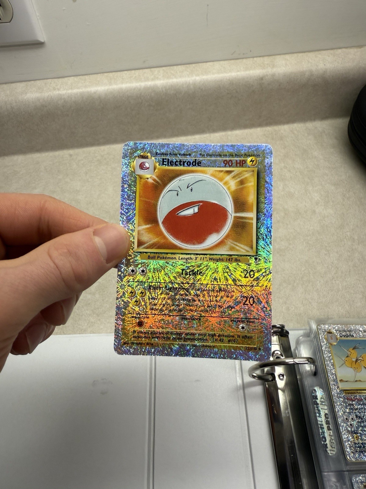 Pokemon Electrode Reverse Holo Rare Legendary Collection 22/110 NM Condition