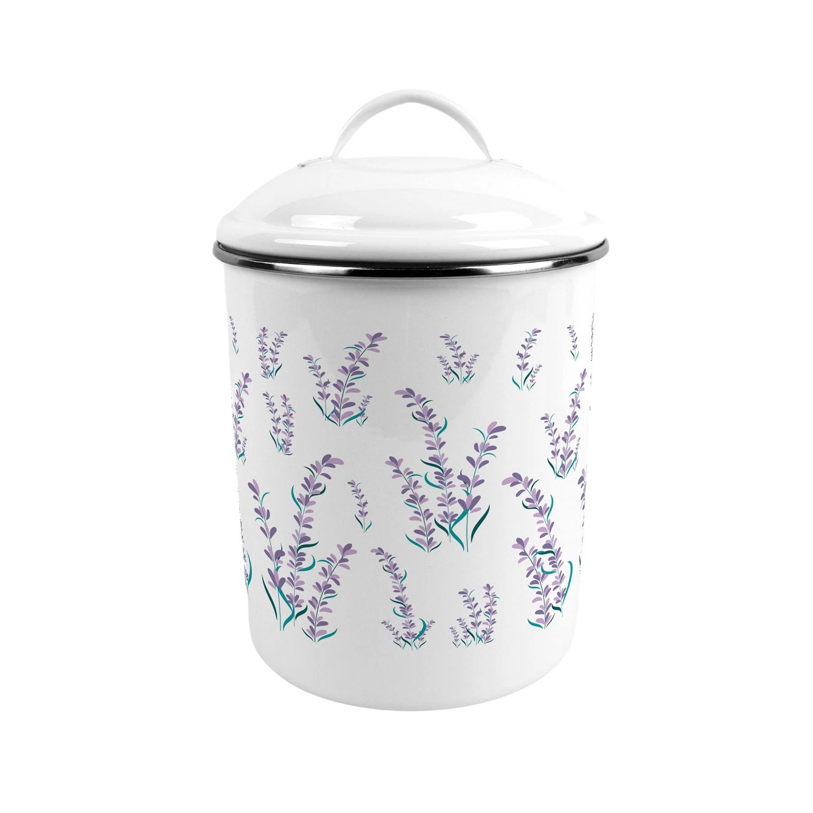 Lavender Garden Large Metal Canister - Kitchen/Home Storage Gifts