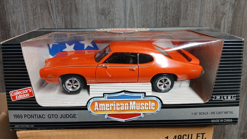 1/18 Ertl American Muscle 1969 Pontiac GTO Judge Orange Brand New 