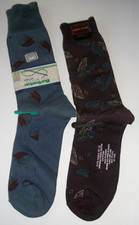 Lot of 2 Vintage Men's Dress Socks Burlington Pierre Cardin NOS