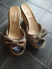 Valentino Wedge Sole Sandals 36.5 Excellent Condition with Box and Dust Bag