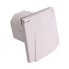 Mains 230V 16A Flush Hook Up Socket Caravan Motorhome Camper Van RV White
