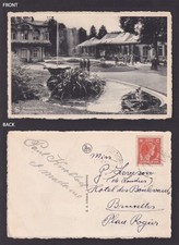 LUXEMBOURG 1948, Vintage postcard, Mondorf-les-Bains, Casinoe, Posted